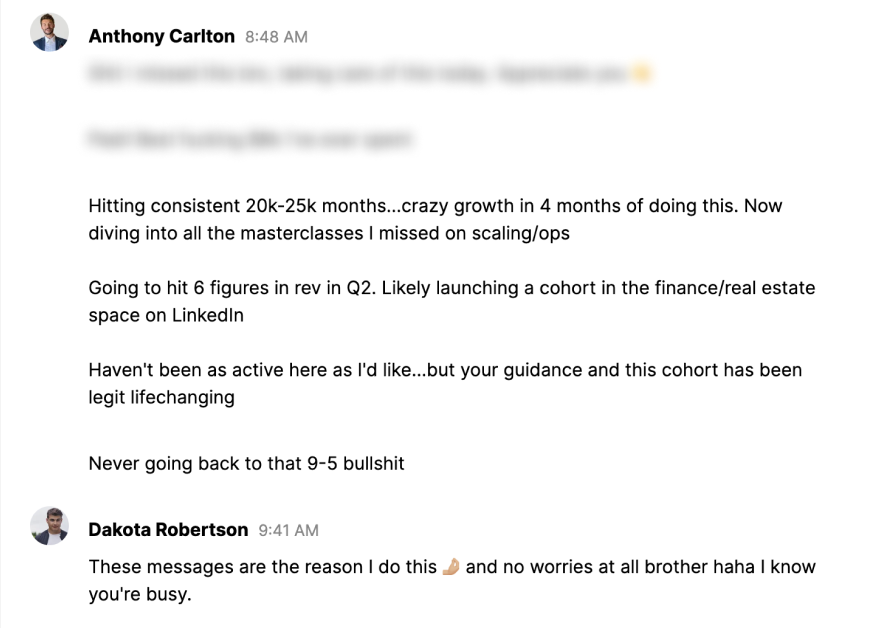 Anthony Carlton — $20K–$25K months